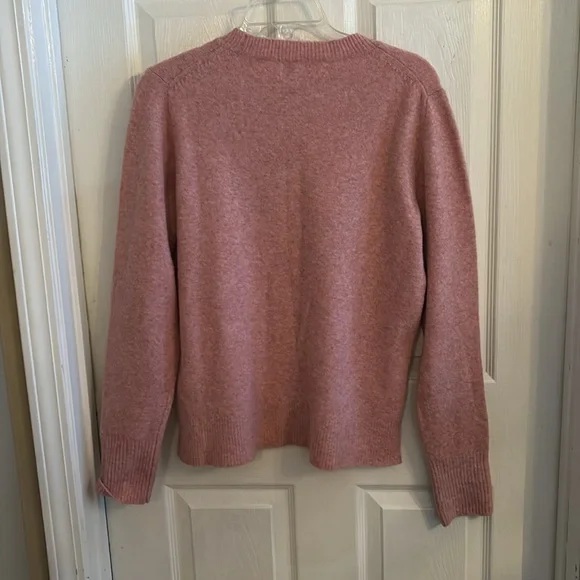 J. Crew Soft Pink Crew Neck wool blend Sweater - Picture 4 of 4